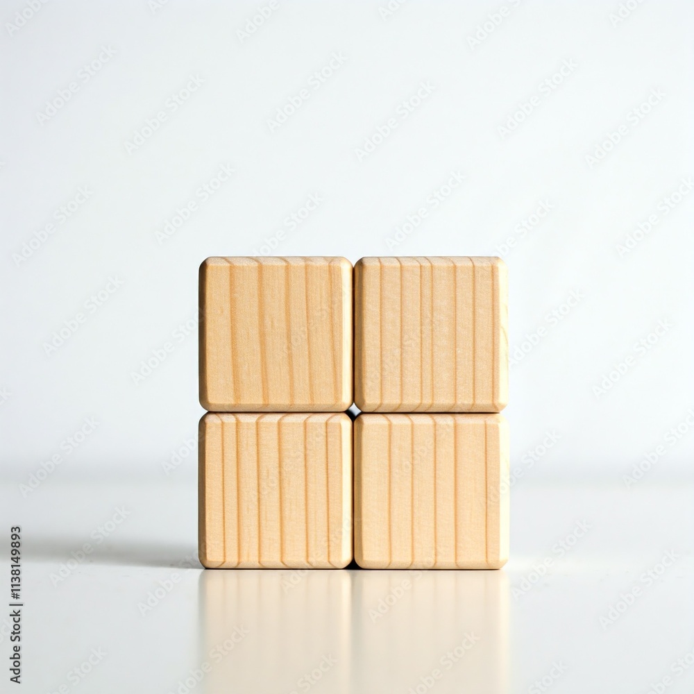 wooden bricks mockup, on the white table, wooden bricks mockup, on the white table,