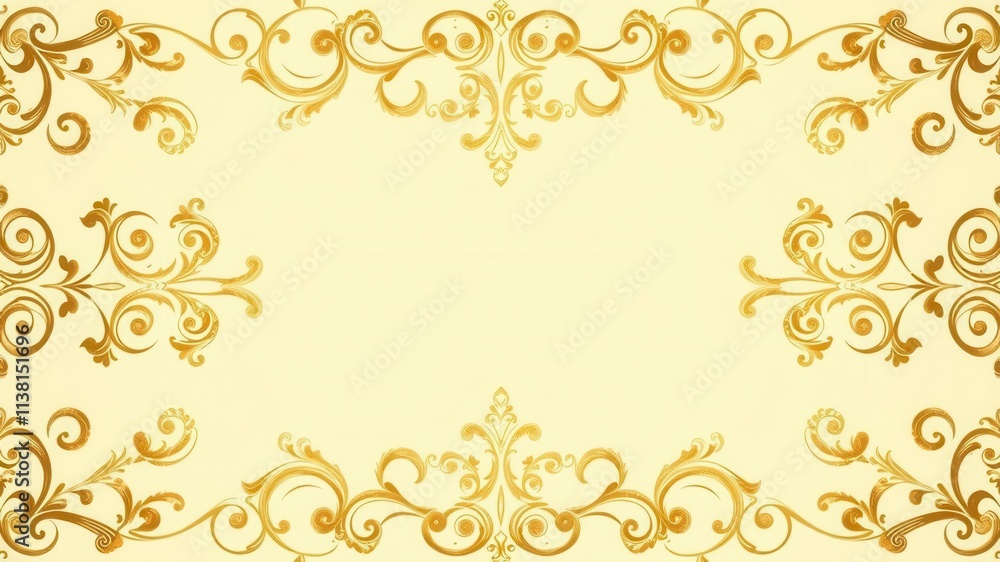 Elegant Seamless Damask wallpaper design with intricate floral motifs and scrolls in shades of gold and cream, texture, ornate, scrolls Elegant Seamless Damask wallpaper design with intricate floral motifs and scrolls in shades of gold and cream, texture, ornate, scrolls