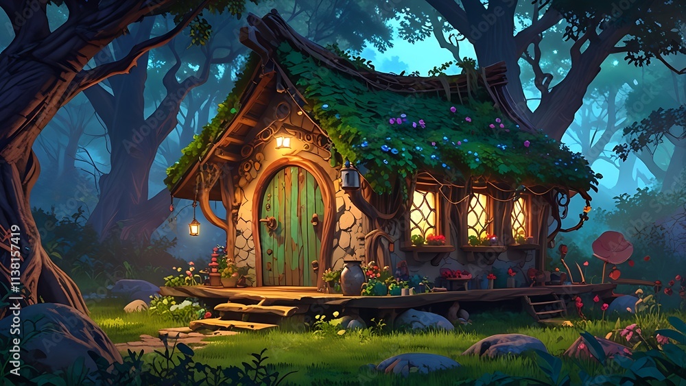 house fairy in the forest house fairy in the forest