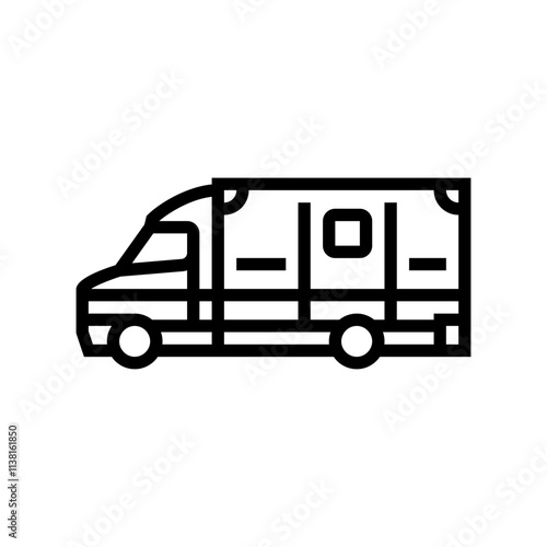 ambulance fracture injury line icon vector. ambulance fracture injury sign. isolated contour symbol black illustration