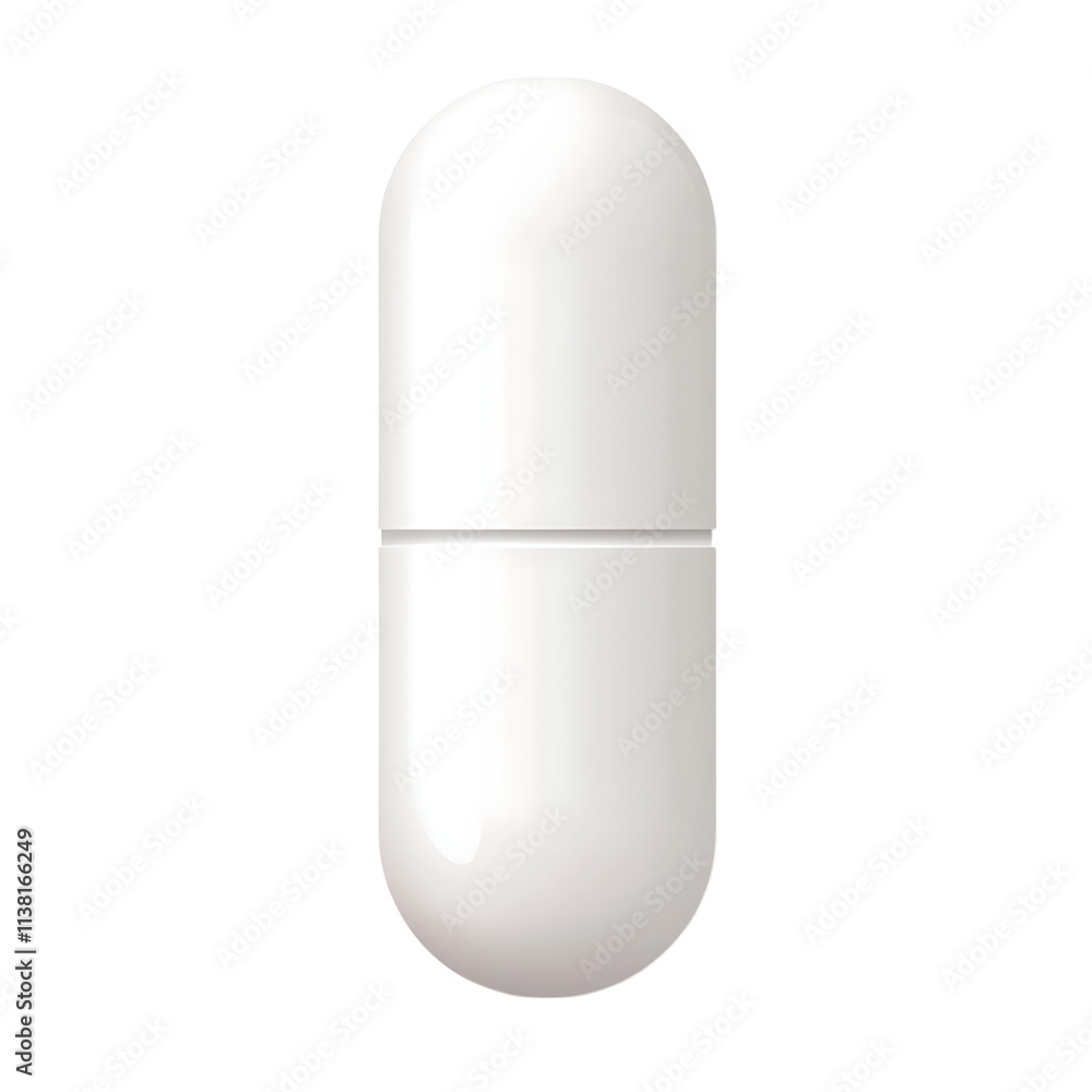 Pill isolated on white background, full depth of field Pill isolated on white background, full depth of field