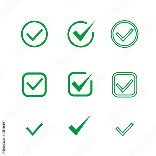 Green check mark emoji icon