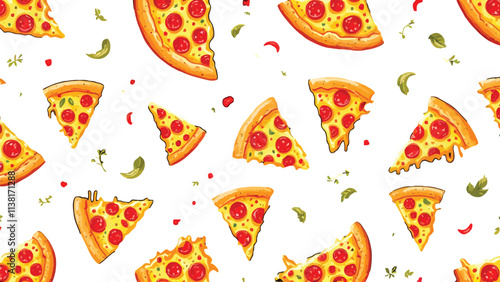 Pizza slices pattern