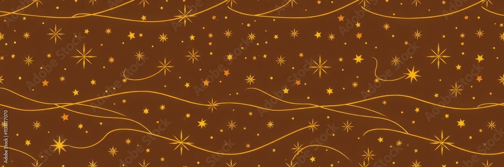 Abstract star Christmas background with elegant golden vector lines, Seamless, elegant Abstract star Christmas background with elegant golden vector lines, Seamless, elegant