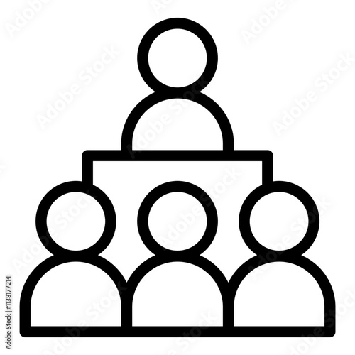 Lecture icon. Vector line icon