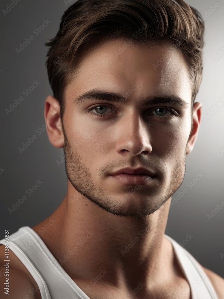 Obraz premium Young male model