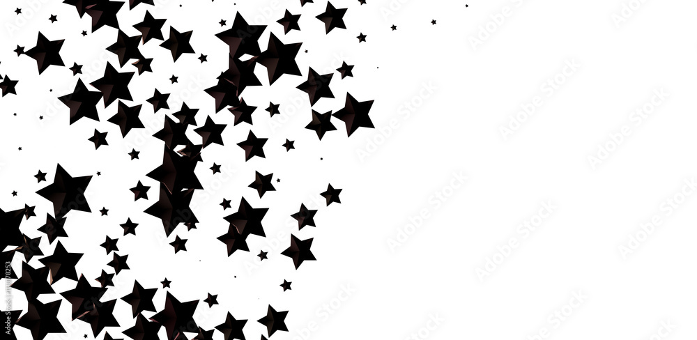 Obraz premium XMAS Stars - Glossy 3D Christmas star icon. Design element for holidays. -
