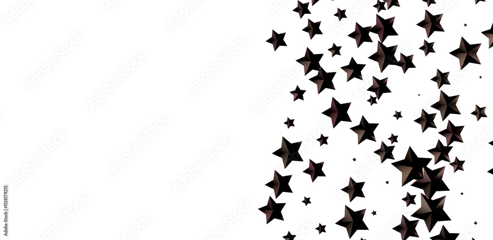 Naklejka premium Starry Christmas Cascade: Radiant 3D Illustration Showcasing Falling Holiday Starlight Streams