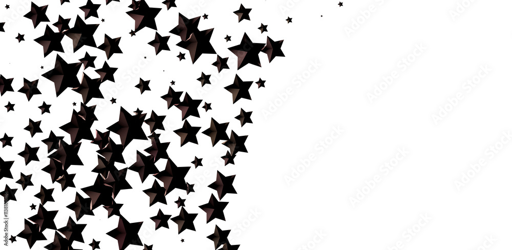 Stars - Holiday golden decoration, glitter frame isolated - Stars - Holiday golden decoration, glitter frame isolated -