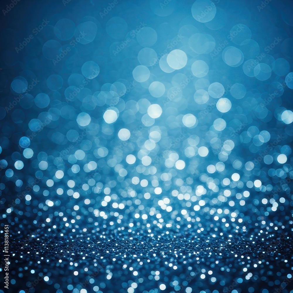 abstract bokeh background with blue and silver particles. shiny glitter design. abstract bokeh background with blue and silver particles. shiny glitter design.