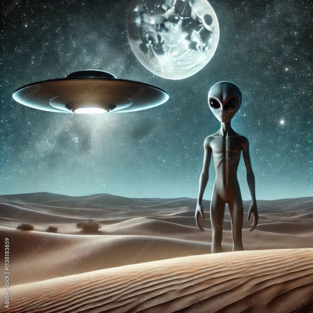 Obraz premium AI visualization of aliens