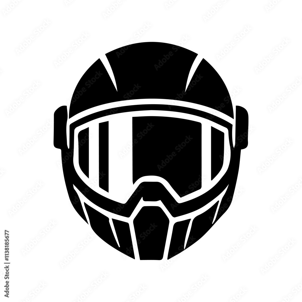 Simple Vector Icon of a Protective Gear – Logo Design Illustration Simple Vector Icon of a Protective Gear – Logo Design Illustration