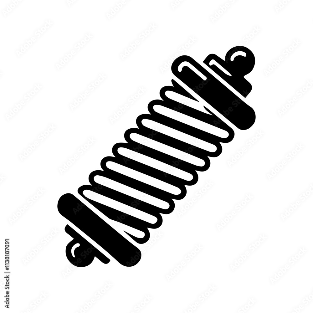 Simple Vector Icon of a Suspension – Logo Design Illustration Simple Vector Icon of a Suspension – Logo Design Illustration