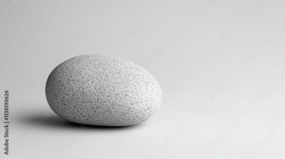 Book Cover Design, Smooth Stone on Plain Background for Minimalist Design Book Cover Design, Smooth Stone on Plain Background for Minimalist Design