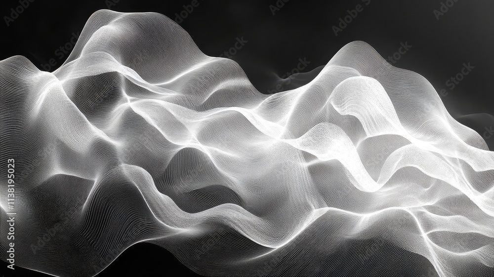 Fototapeta premium Book Cover Design, Abstract Waves and Lines in Subtle Patterns