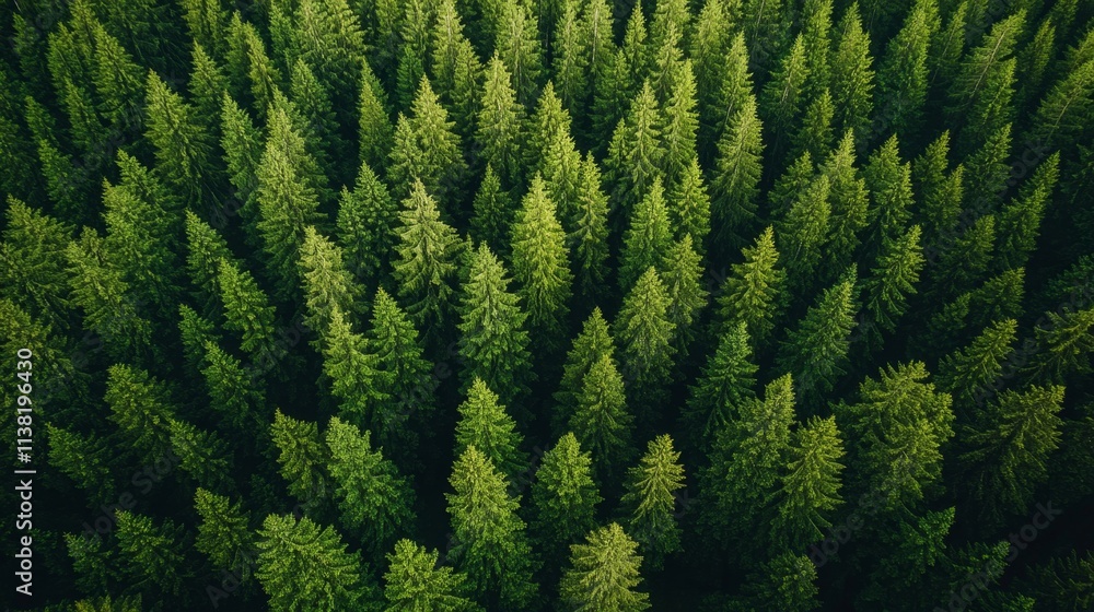 Lush green rain forest filled with an abundance of trees nature Lush green rain forest filled with an abundance of trees nature