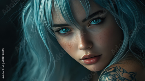 Wallpaper Mural Dramatic Manga Portrait Torontodigital.ca