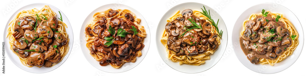 Delicious pasta dishes with mushrooms and herbs, perfect for any meal Delicious pasta dishes with mushrooms and herbs, perfect for any meal