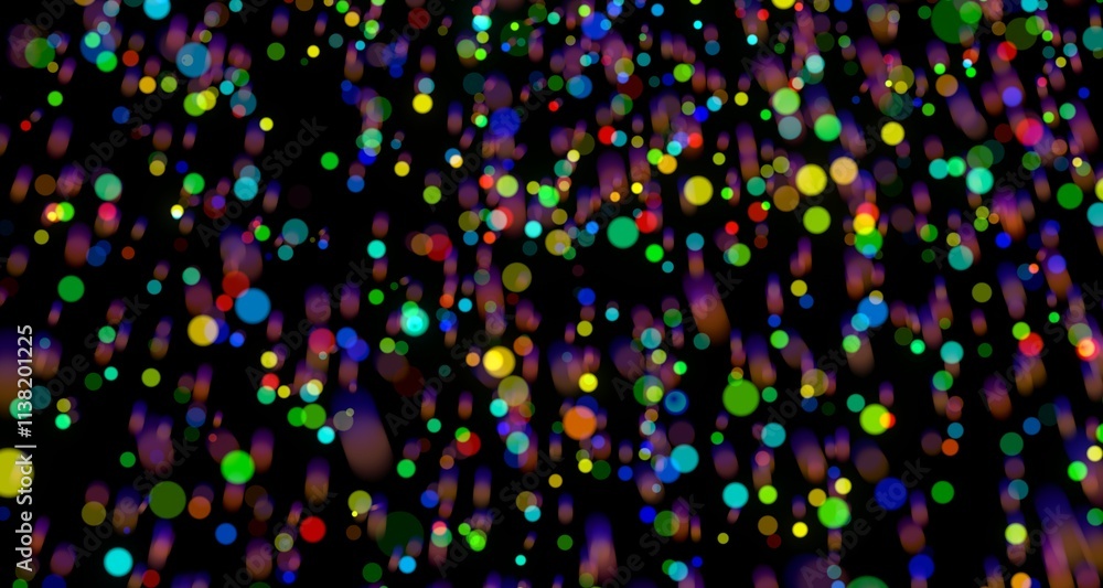 Naklejka premium Abstract Colorful Bokeh Lights Background