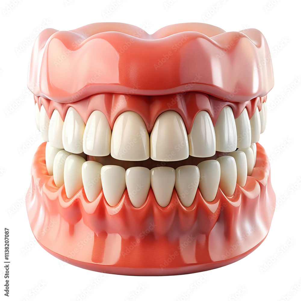 Obraz premium teeth isolated on white background