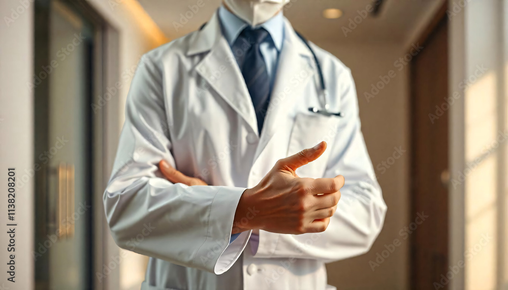 Elite Medical Care Advertisement: Doctor in White Coat Elite Medical Care Advertisement: Doctor in White Coat
