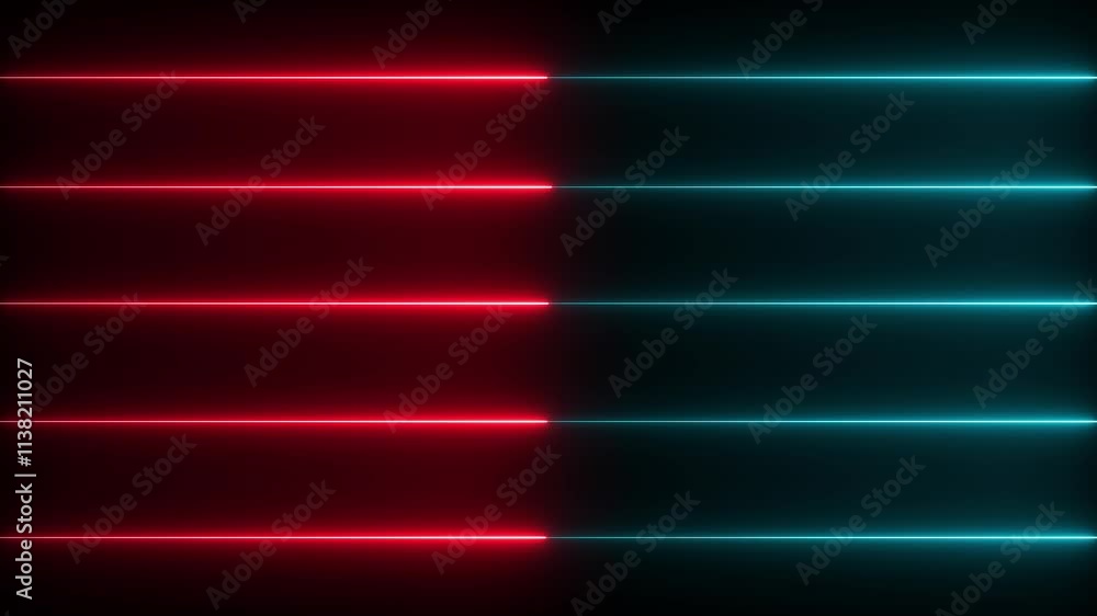 Set of Neon Light Diagonal Line Background Loops. Includes 5 line layouts for use as motion backgrounds for video transitions. Glowing neon digital stripes line animation on black background. Set of Neon Light Diagonal Line Background Loops. Includes 5 line layouts for use as motion backgrounds for video transitions. Glowing neon digital stripes line animation on black background.