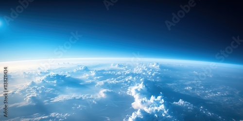 Serene view of Earth from the edge of space