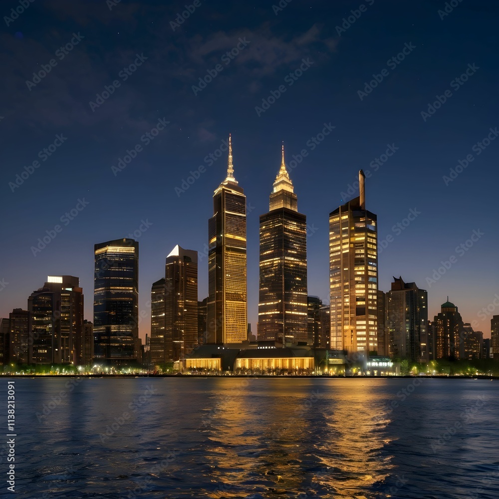 Obraz premium city skyline