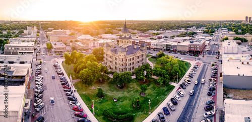 Downtown Denton Texas Panoramic