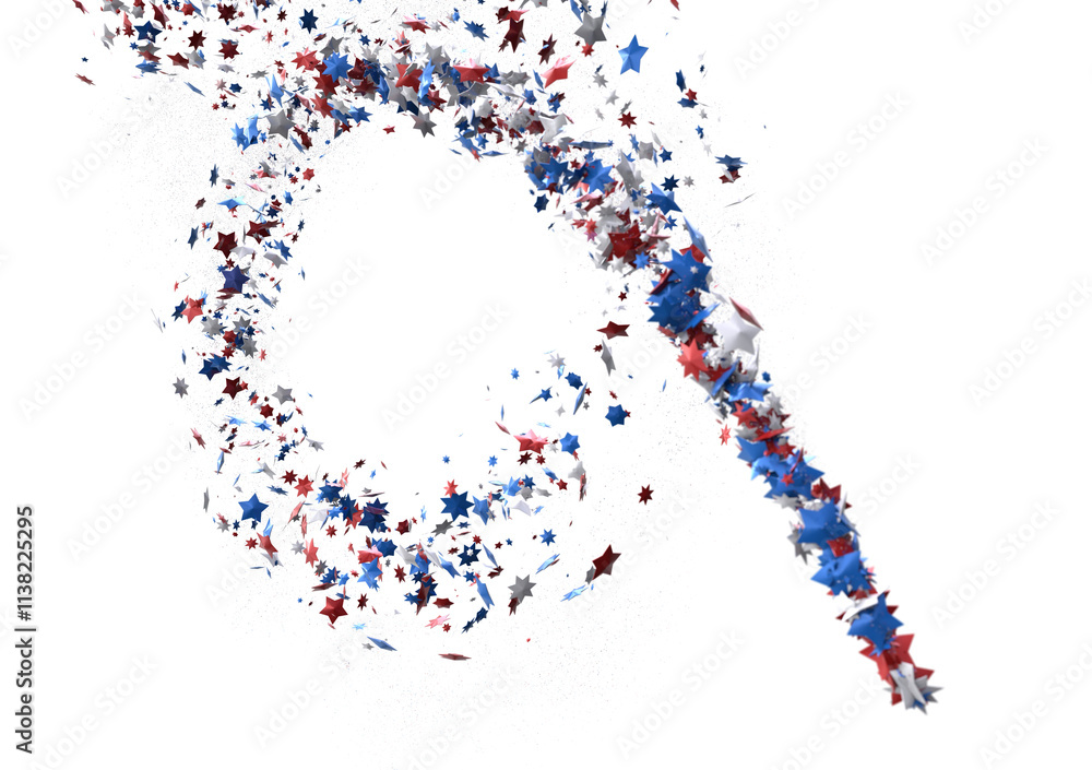Obraz premium Confetti - Confetti confetti on american independence day