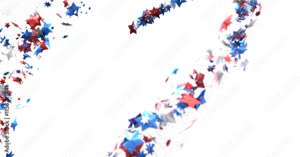 Confetti - White banner with colorful Confetti. Confetti - White banner with colorful Confetti.