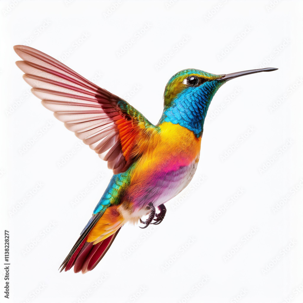 Obraz premium Genecolibri, oiseau, coloré, vert, nature, volant, faune, petit, animal, fleur, vol, bec, bourdonner, oiseau, ailes, aviaire, empennage, empennage, juché, tropical, ailes, sauvage, rouge, rated image