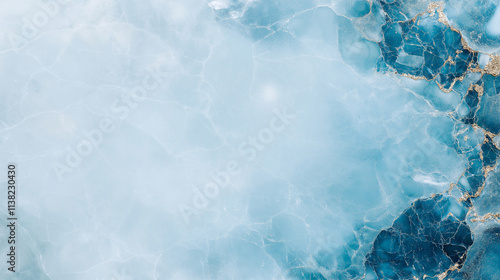 Blue Marble Texture: Abstract close-up of a luxurious blue and gold marble surface with intricate veins and patterns, perfect for elegant backgrounds and design projects. 