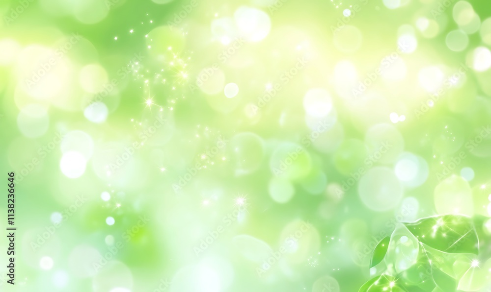 Green glitter bokeh background, Generative Ai Green glitter bokeh background, Generative Ai