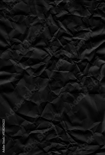 黒いしわしわテクスチャ素材