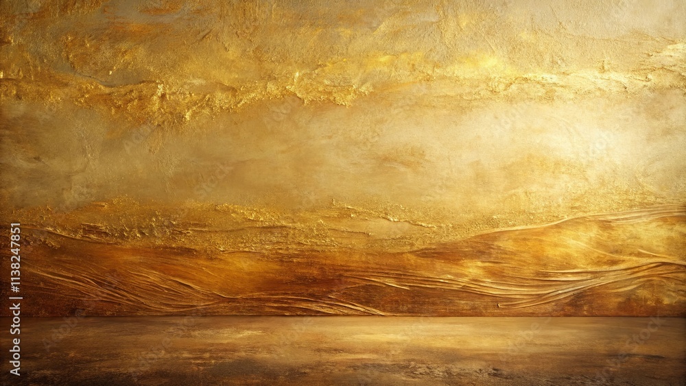 Abstract Gold and Brown Textured Wall and Floor Background Abstract Gold and Brown Textured Wall and Floor Background