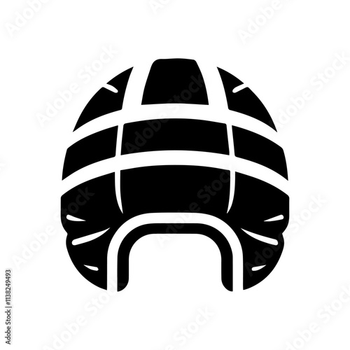Simple Vector Icon of a Scrum Cap – Logo Design Illustration