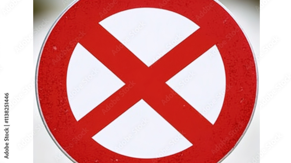 Fototapeta premium Not Allowed Sign