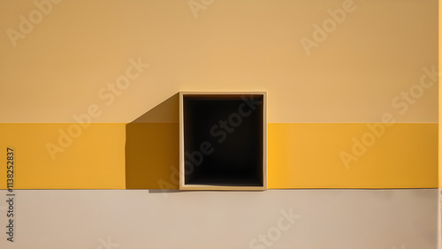 scene with orange wall