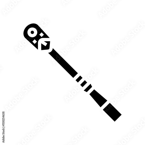 torque wrench car repair tool glyph icon vector. torque wrench car repair tool sign. isolated symbol illustration