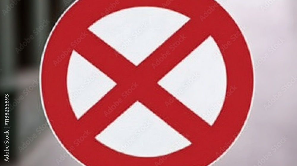 Obraz premium Not Allowed Sign