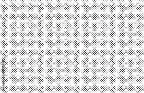 Halftone vector background. Monochrome halftone pattern. Abstract geometric dots background. Pop Art comic gradient black white texture. Design for presentation banner, poster, flyer, business card.