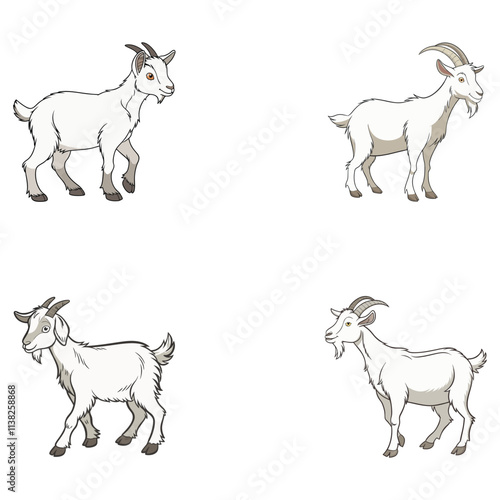 goat vector art and illustration photo