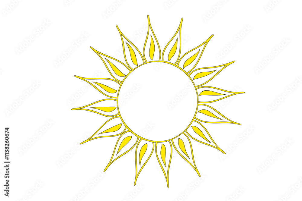 sun in vector format sun in vector format