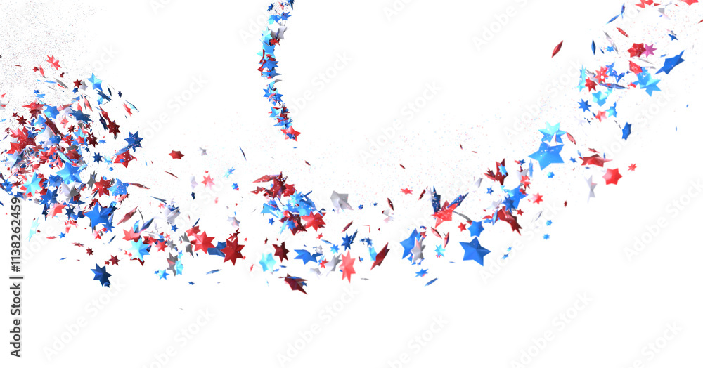 Fototapeta premium Independence Day background with stars.