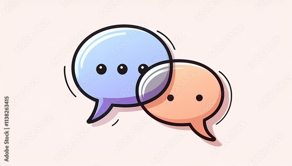 Fototapeta premium Speech Bubbles - Communication Graphics