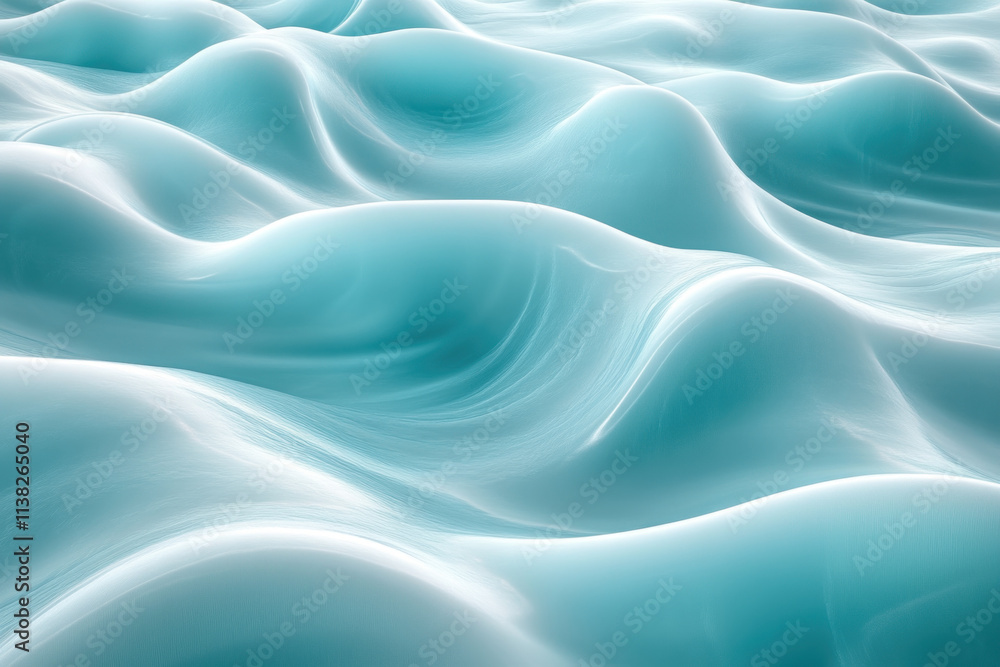 Abstract smooth turquoise waves background. Abstract smooth turquoise waves background.