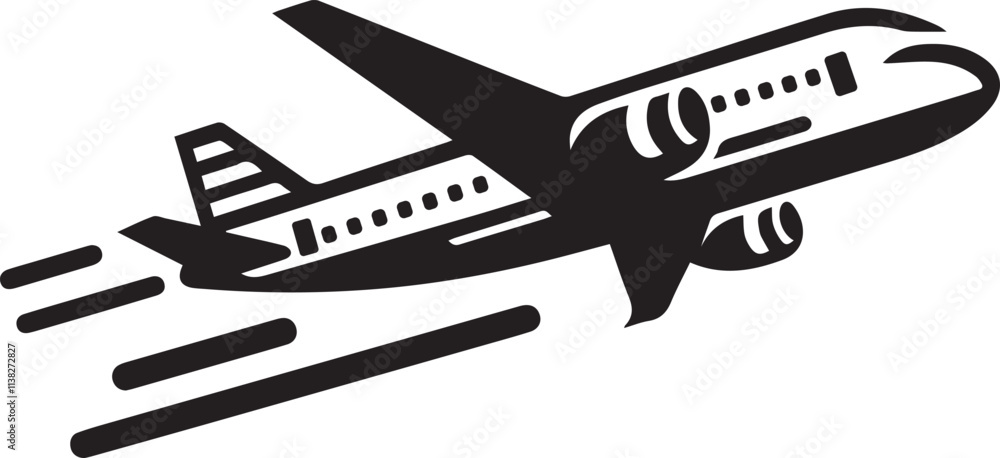 airplane silhouette vector illustration EPS File airplane silhouette vector illustration EPS File