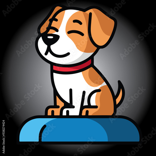 Unique Style Creative Dog Illustration Make Adobe Illustrator Modern