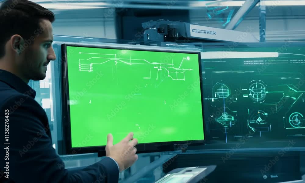A professional working with technology in a modern office setting. A professional working with technology in a modern office setting.